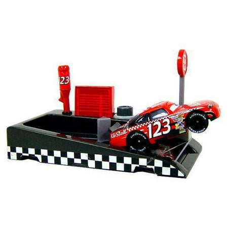 Disney Cars Pit Row Race-Off No Stall No. 123 Diecast Car (Includes Launcher)