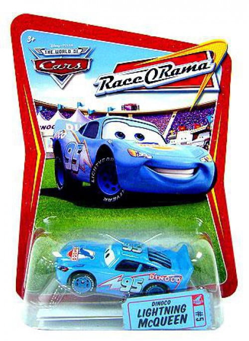 Disney Cars Race-O-Rama Dinoco Lightning McQueen Diecast Car