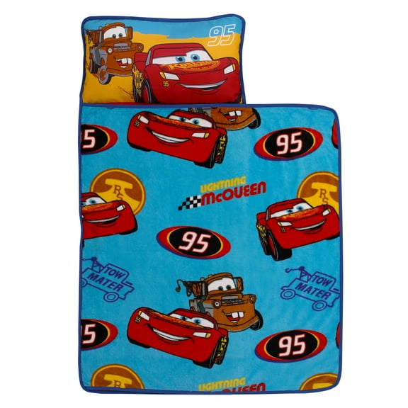 Disney Cars Radiator Springs Blue and Red Toddler Nap Mat