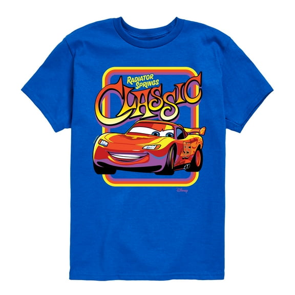 Disney Cars - Radiator Springs Classic Lightning McQueen - Boy's Toddler & Youth Short Sleeve Graphic T-Shirt