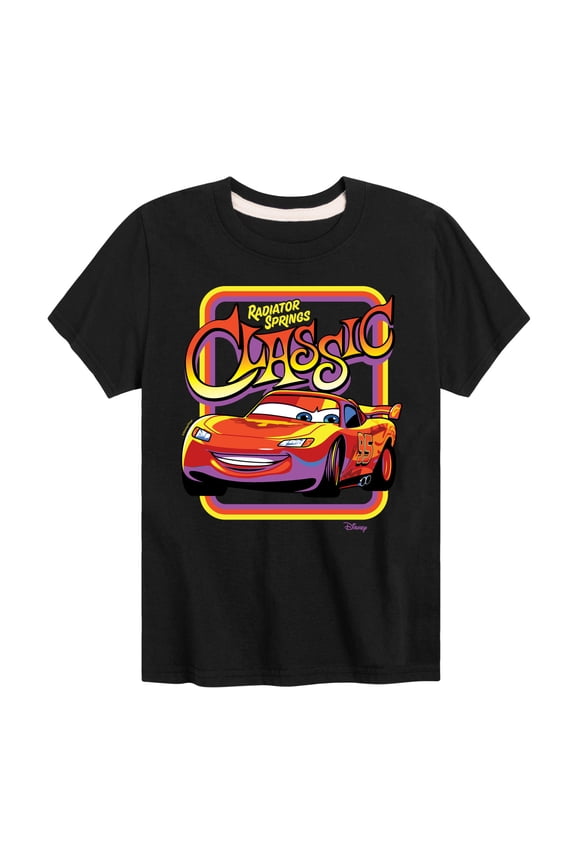 Cars - Radiator Springs Classic Lightning McQueen - Boy's Toddler & Youth Short Sleeve Graphic T-Shirt