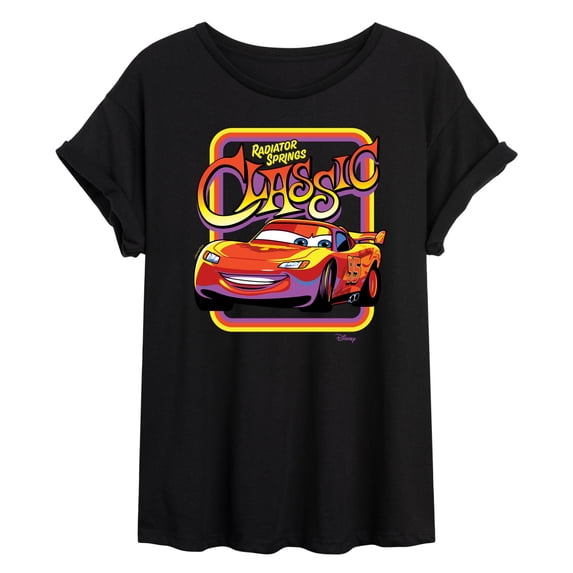 Disney Cars - Radiator Springs Classic Lightning McQueen - Women's Oversized T-Shirt