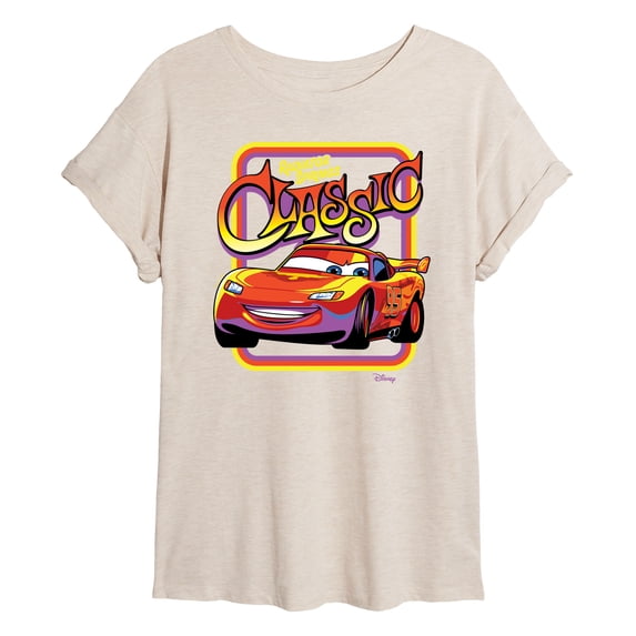 Disney Cars - Radiator Springs Classic Lightning McQueen - Women's Oversized T-Shirt