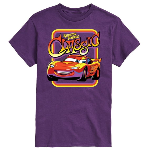 Disney Cars - Radiator Springs Classic Lightning McQueen - Men's Short Sleeve Graphic T-Shirt