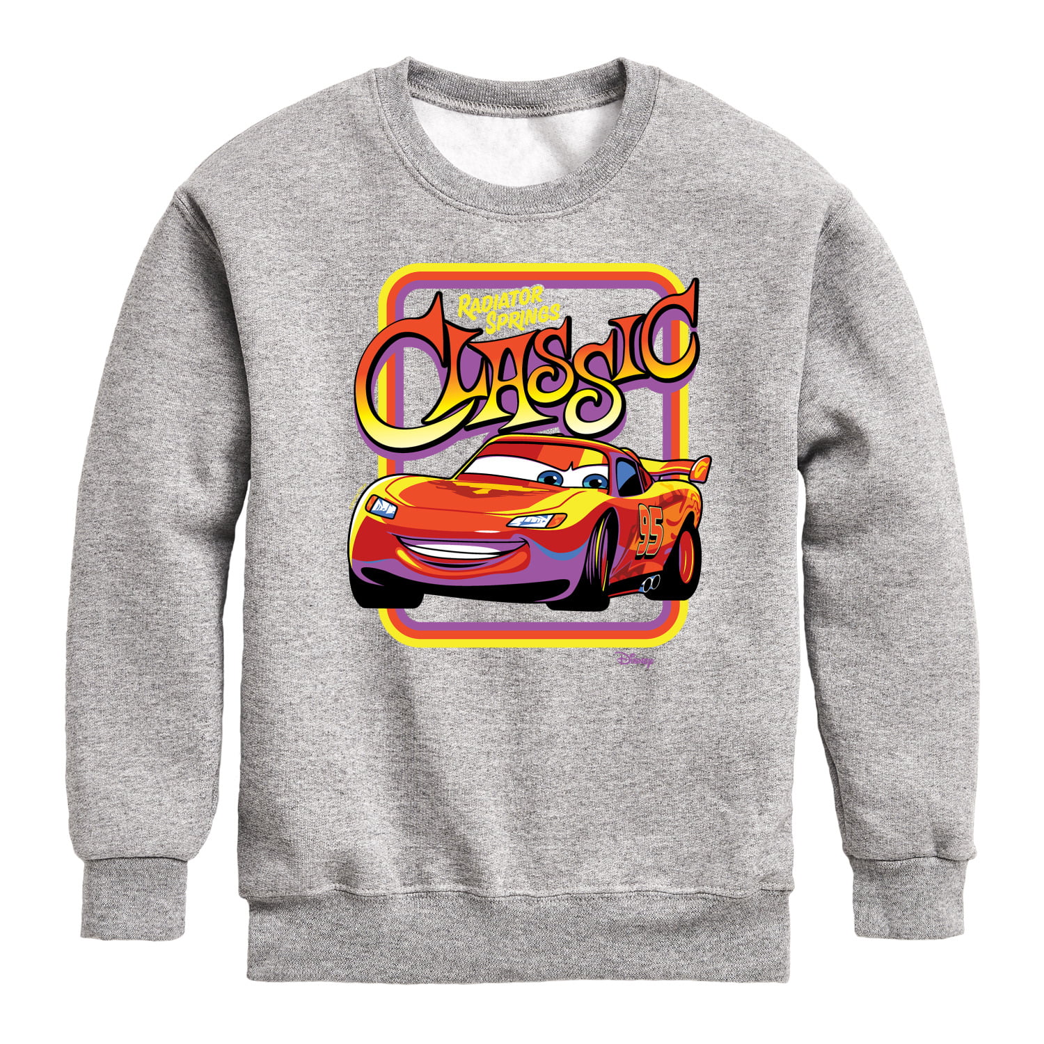 Disney Cars - Radiator Springs Classic Lightning McQueen - Toddler & Youth  Crewneck Fleece Sweatshirt