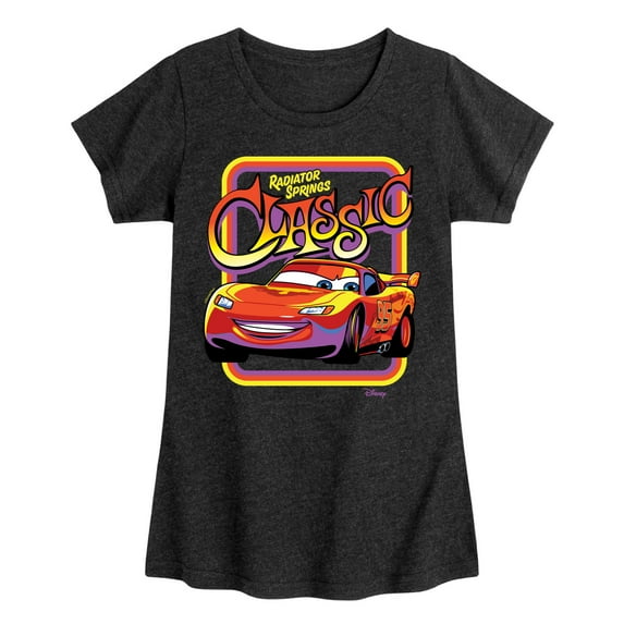 Disney Cars - Radiator Springs Classic Lightning McQueen - Toddler & Youth Girls Short Sleeve Graphic T-Shirt