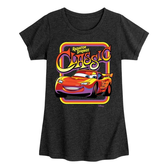 Disney Cars - Radiator Springs Classic Lightning McQueen - Toddler & Youth Girls Short Sleeve Graphic T-Shirt