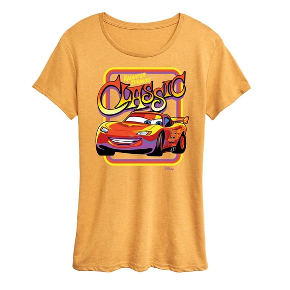 Disney Cars - Radiator Springs Classic Lightning McQueen - Women's Short Sleeve Graphic T-Shirt