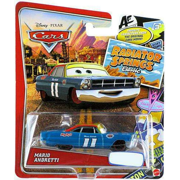 Disney Cars Radiator Springs Classic Mario Andretti Diecast Car