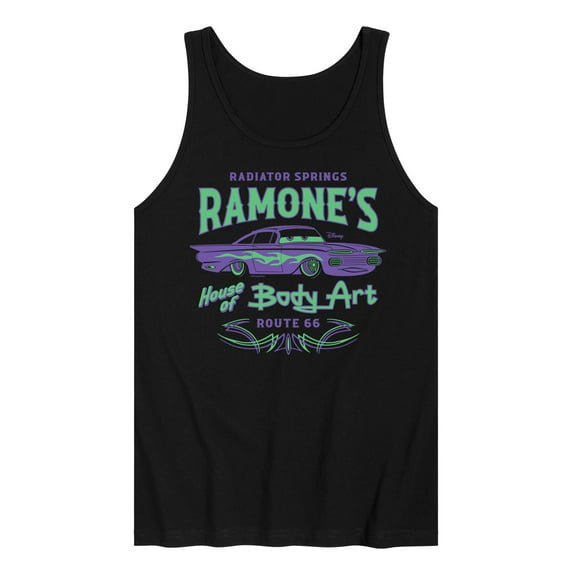Disney Cars - Radiator Springs Ramone's House of Body Art Rt 66 - Men's Jersey Tank Top