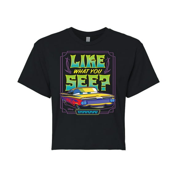 Disney Cars - Ramone Like What You See - Juniors Cropped Cotton Blend T-Shirt