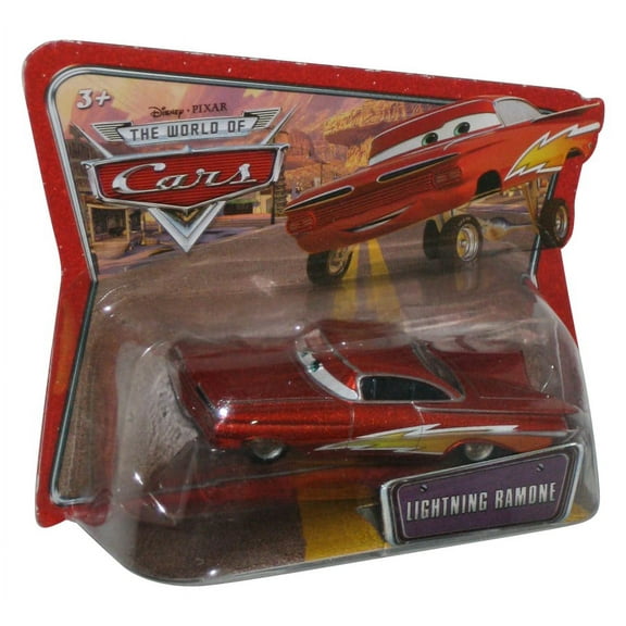 Disney Cars Red Lightning Ramone Checkout Lane Short Card Toy Car