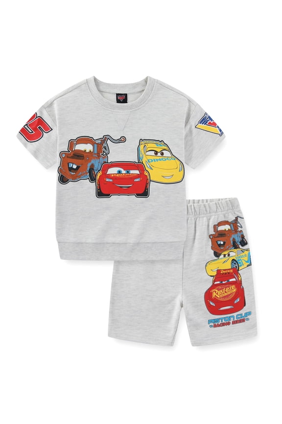 Cars Ruzt-eze Tow Mater Dinoco Short Sleeve T-Shirt and Short Set (Boys), 2 Piece Set, Sizes 2T-7