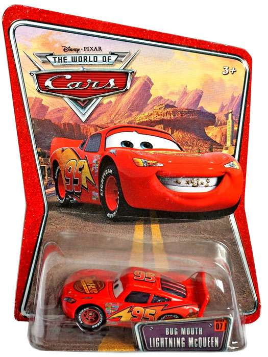 Disney Cars Series 1 Bug Mouth Lightning McQueen Diecast Car