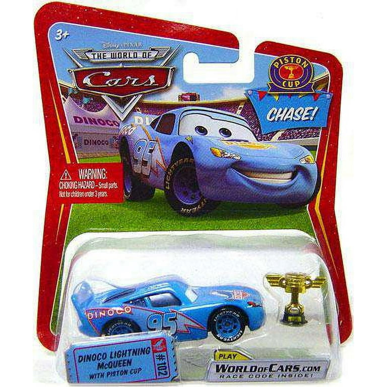 Disney / Pixar Cars The World of Cars Series 1 Dinoco Lightning McQueen  Diecast Car [Damaged Package]