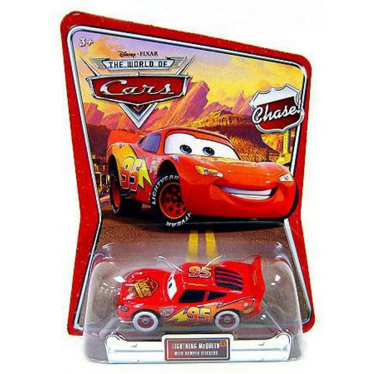 Disney Cars Series 1 Lightning McQueen with Bumper Stickers Diecast Car
