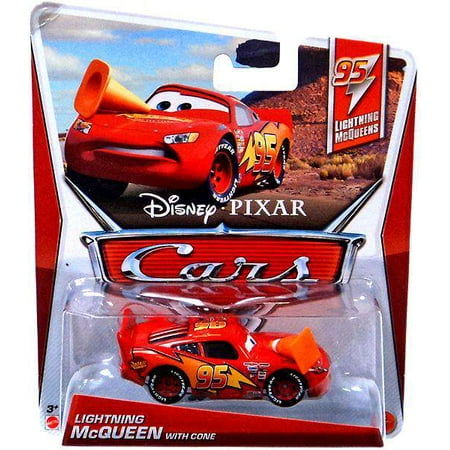 Disney Cars Series 3 Lightning McQueen with Cone Diecast Car