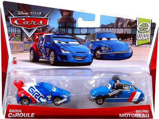 RAOUL CAROULE &BRUND MOTOREAU Cars ミニカー Disney Cars Series 3 Raoul Caroule & Bruno Motoreau Diecast Car, 2