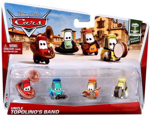 Topolino's Band トッポリーノ　バンドカーズ ミニカー Disney Cars Series 3 Uncle Topolino's Band 4-Pack 1:55 Diecast Car