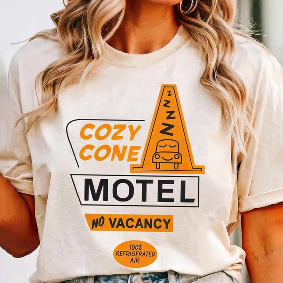 Disney Cars Shirt Cars Cozy Cone Motel No Vacancy T-shirt Tee Birthday Gift Shirts Disneyl