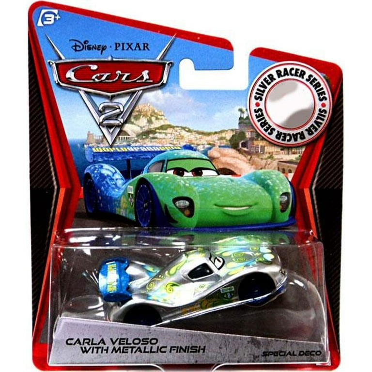 Disney Pixar Cars Cars 2 Silver Racer Series Carla Veloso with Metallic Finish Diecast Car