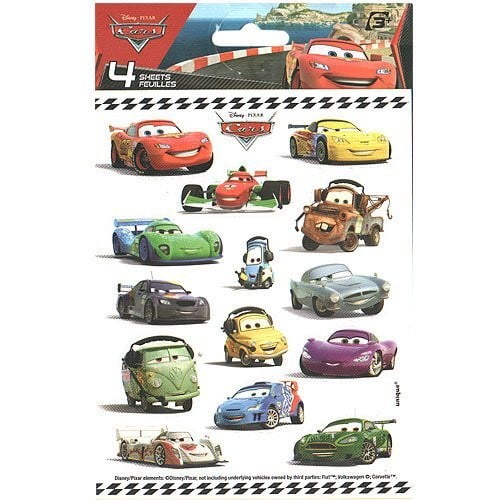 Disney Cars Sticker Sheets, 4-Count