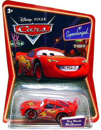 Disney Cars Supercharged Bug Mouth Lightning McQueen Diecast Car