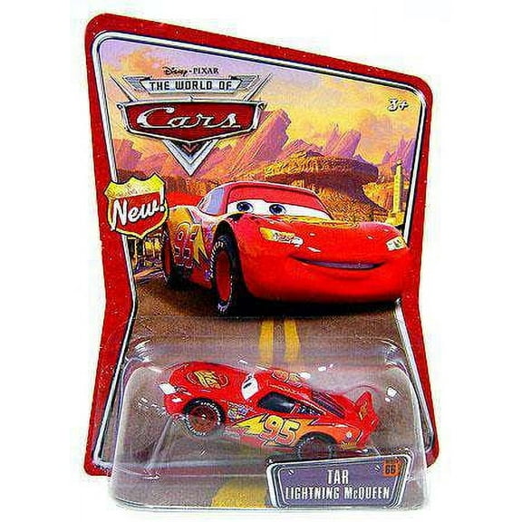 Disney Cars The World of Cars Series 1 Tar Lightning McQueen 1:55 Diecast Car