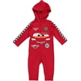 thumbnail image 1 of Disney Cars Toddler Boys Lightning McQueen Costume Coverall 3T Red, 1 of 5