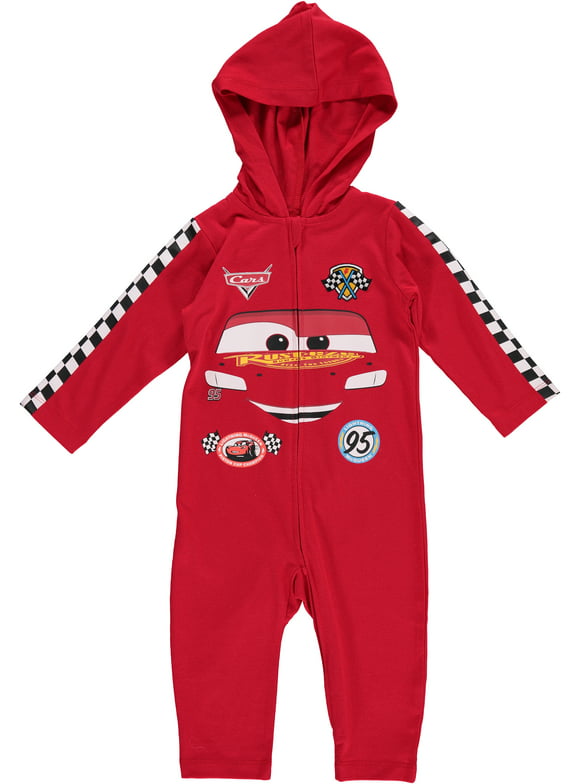 Disney Cars Toddler Boys Lightning McQueen Costume Coverall 3T Red