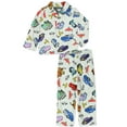 thumbnail image 1 of Disney Cars Toddler Kids Flannel Coat Style Pajamas Set CR099ECL, 1 of 7