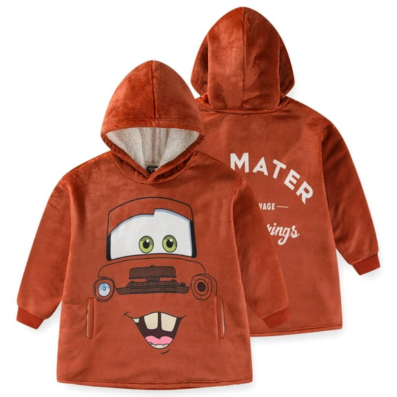 Disney Cars Tow Mater Oversized Hoodie with Pockets (Boys), Sizes 4-10