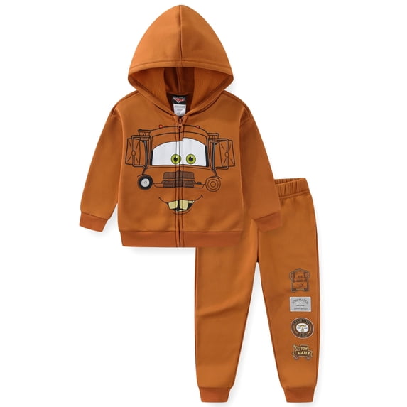 Disney Cars Tow Mater Zip-Up Hoodie and Pant Set (Boys), 2 Piece Set, Sizes 2T-7
