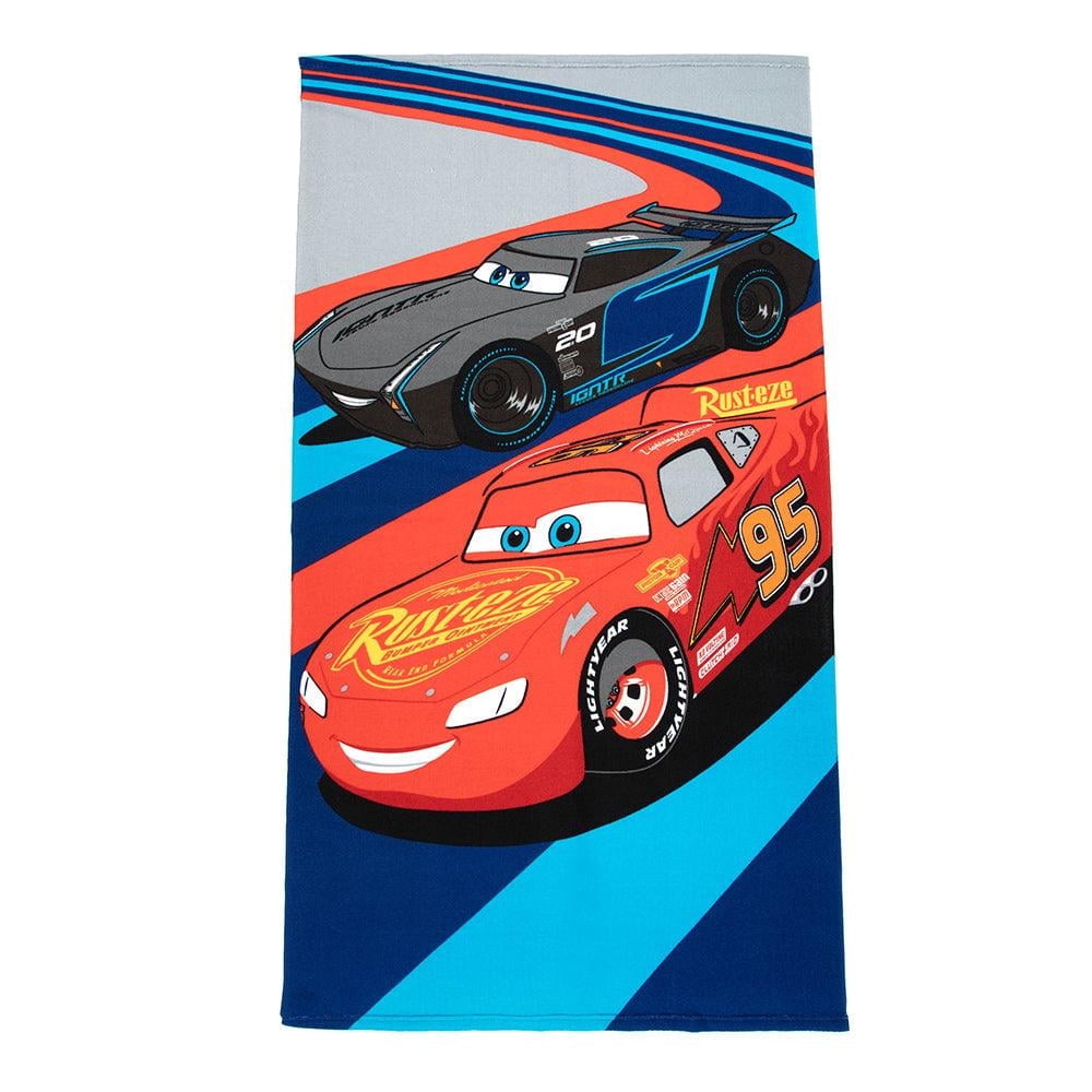 "Disney Cars Lightning McQueen Beach Towel, Super Soft Polyester, 27 ...