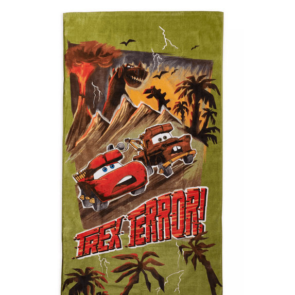 Disney Cars on the Road Lightning McQueen and Tow Mater Beach Towel New with Tag