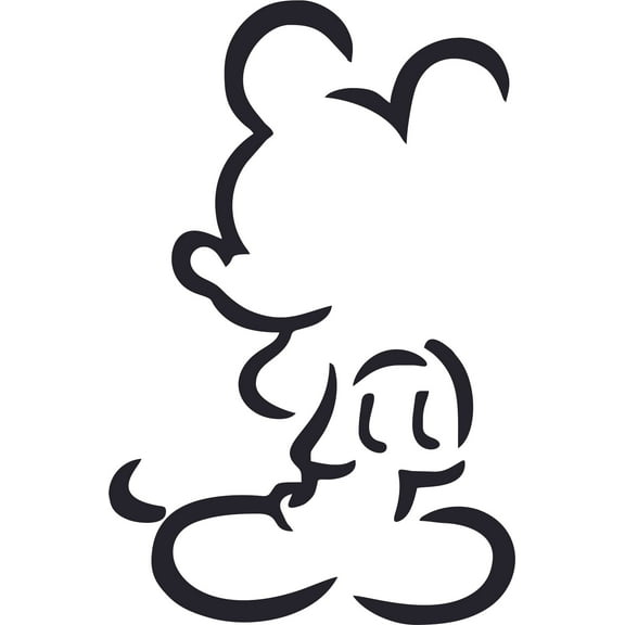 Disney Cartoon Character Art Vinyl Decors Sticker Design Decal Girl Boy Kids Room Bedroom Nursery Kindergarten Home Decor Sticker Wall Vinyl Design Decoration Size (40x35 inch)