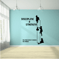 thumbnail image 1 of Disney Cartoon Character Mulan Quote Discipline & Strength You Need Both To Reach The Arrow Token Cute Fun Kids Boy Girl Room Wall Home Decal Design Sticker Wall Art Vinyl Decoration Size (10x10 inch), 1 of 3