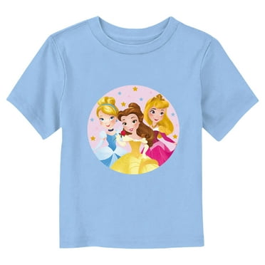 Disney Cartoon Princesses Badge  Graphic T-Shirt