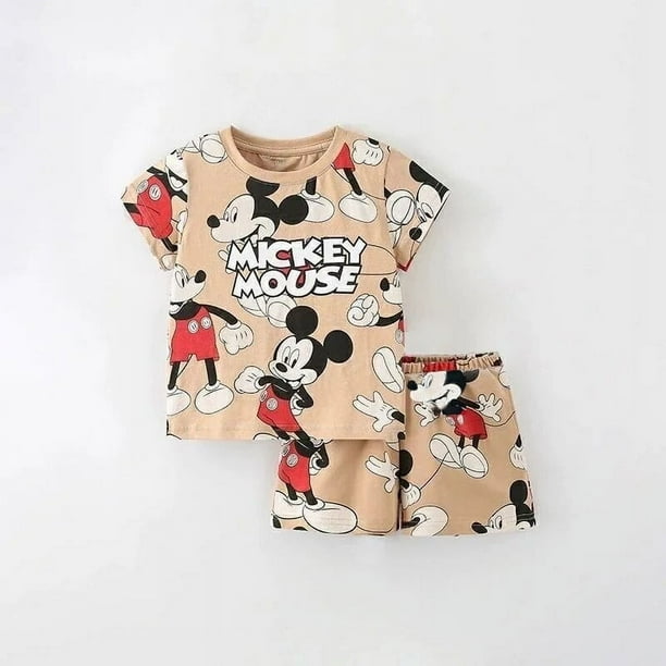 Disney Casual Piece/Sets For Girls Boys T-shirt +Shorts
