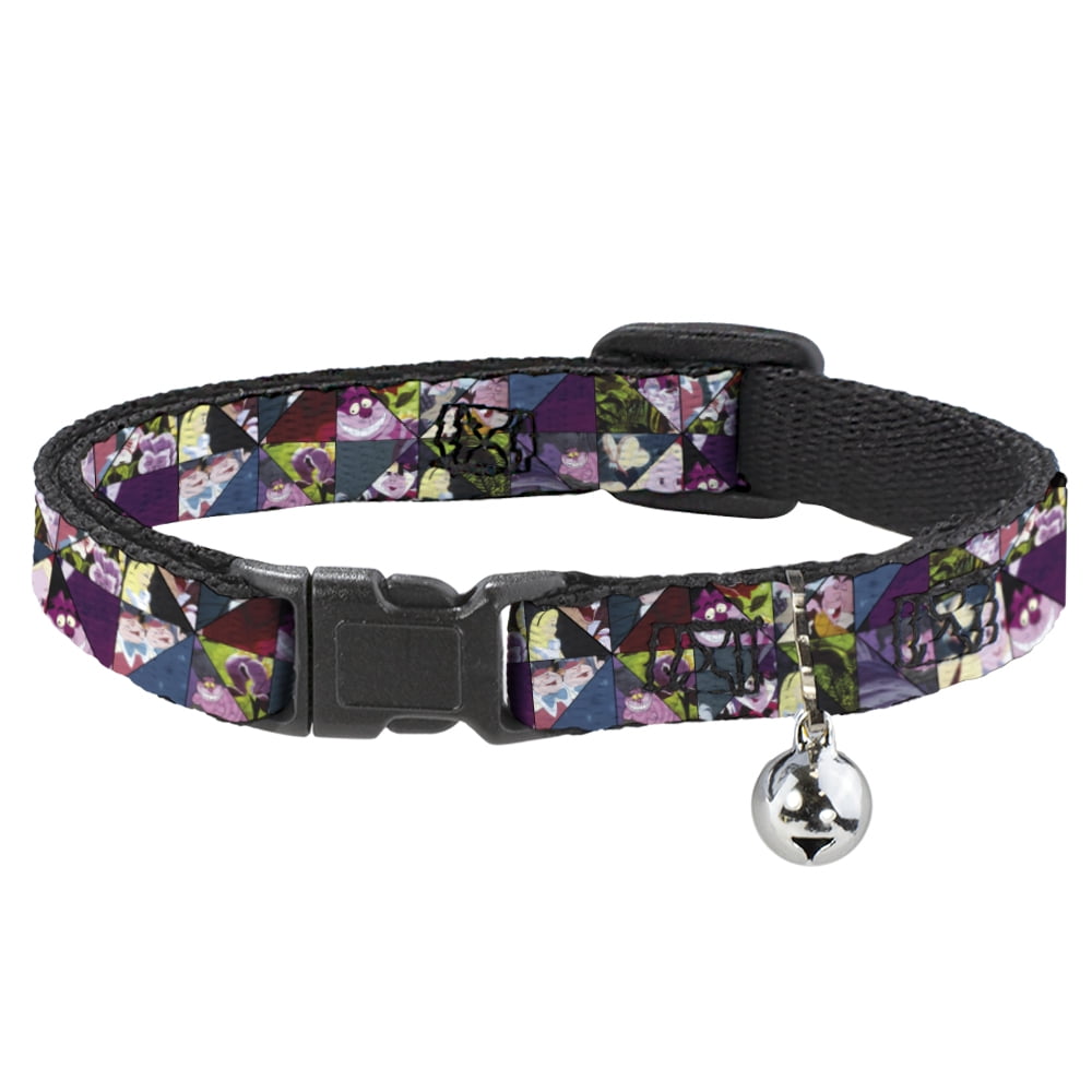 Disney Cat Collar, Breakaway Collar with Bell, Alice In Wonderland