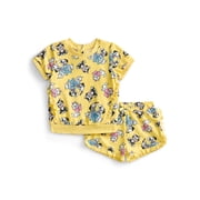 Disney Pets Baby Girls Matching Print Ruffle Top and Shorts Set, 2-Piece, Sizes 0/3M-24M