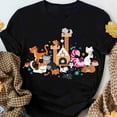 thumbnail image 1 of Disney Cats Character Group Kitten Friends T-shirt,Ash Grey color,size S, 1 of 5