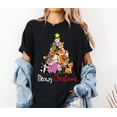 thumbnail image 1 of Disney Cats ChristmasTree Meowy Christmas T-Shirt, Aristocats Christmas Shirt, Disneyland Xmas Vacation Shirt, Disney Matching Birthday Gift ,Black Color,Size 2XL, 1 of 5