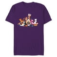 thumbnail image 1 of Disney Cats Kitten Friends - Short Sleeve Blended T-Shirt for Adults - Customized-Purple, 1 of 5