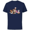 thumbnail image 1 of Disney Cats Kitten Friends - Short Sleeve Cotton T-Shirt for Adults - Customized-Navy, 1 of 5