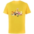 thumbnail image 1 of Disney Cats Kitten Friends - Short Sleeve Cotton T-Shirt for Adults - Customized-Yellow, 1 of 5