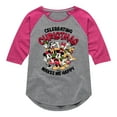 thumbnail image 1 of Disney - Celebrating Christmas - Toddler & Youth Girls Raglan Graphic T-Shirt, 1 of 3