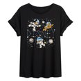 thumbnail image 1 of Disney - Celestial Disney Space - Juniors Oversized Graphic T-Shirt, 1 of 4