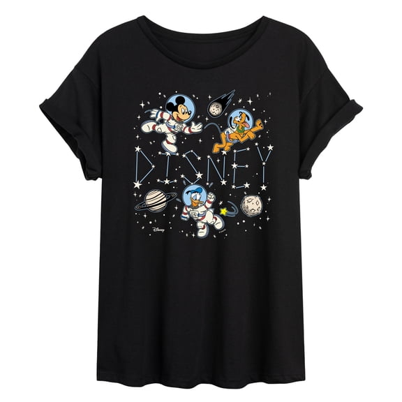 Disney - Celestial Disney Space - Juniors Oversized Graphic T-Shirt