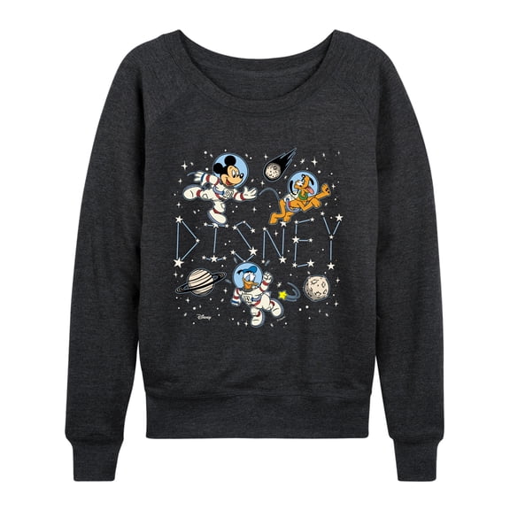 Disney - Celestial Disney Space - Women's French Terry Long Sleeve Pullover